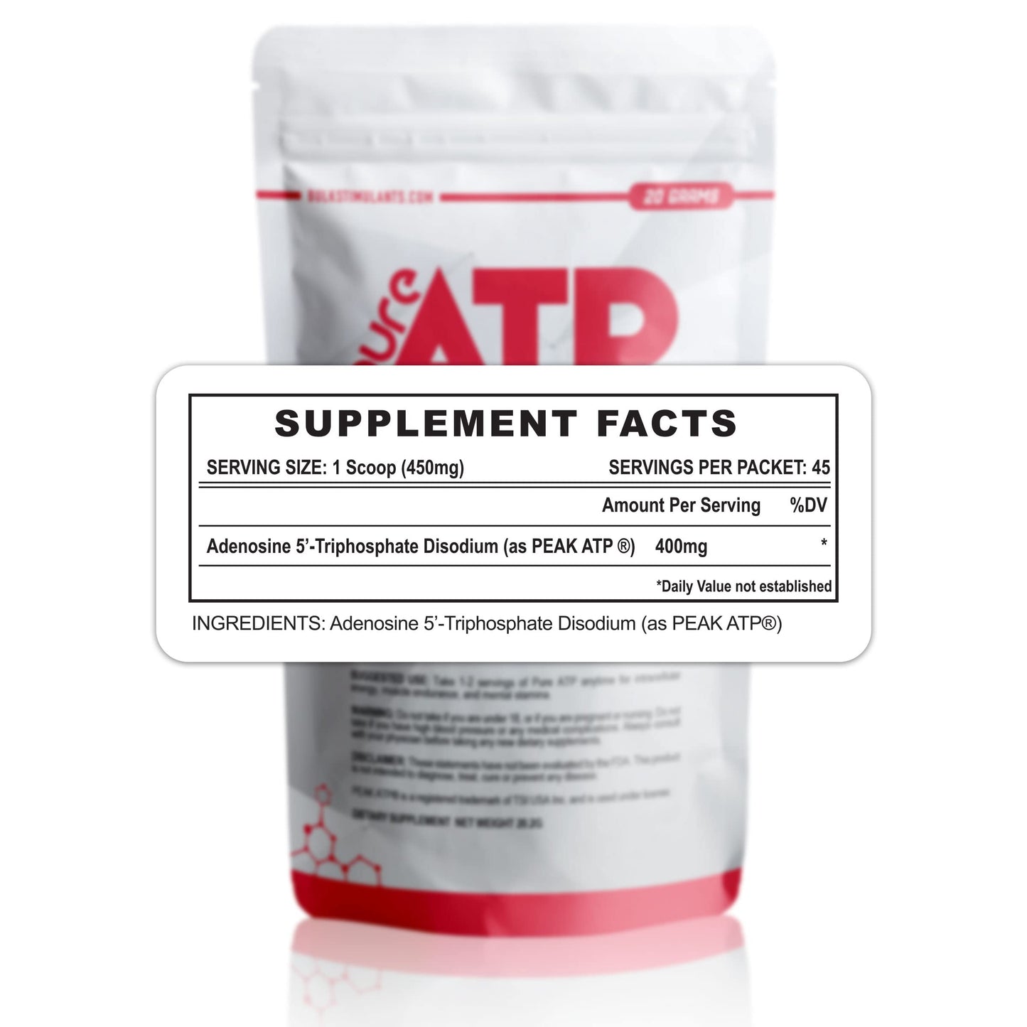 BulkStimulants.com Pure ATP Adenosine Triphosphate Powder, 0.7 Ounce