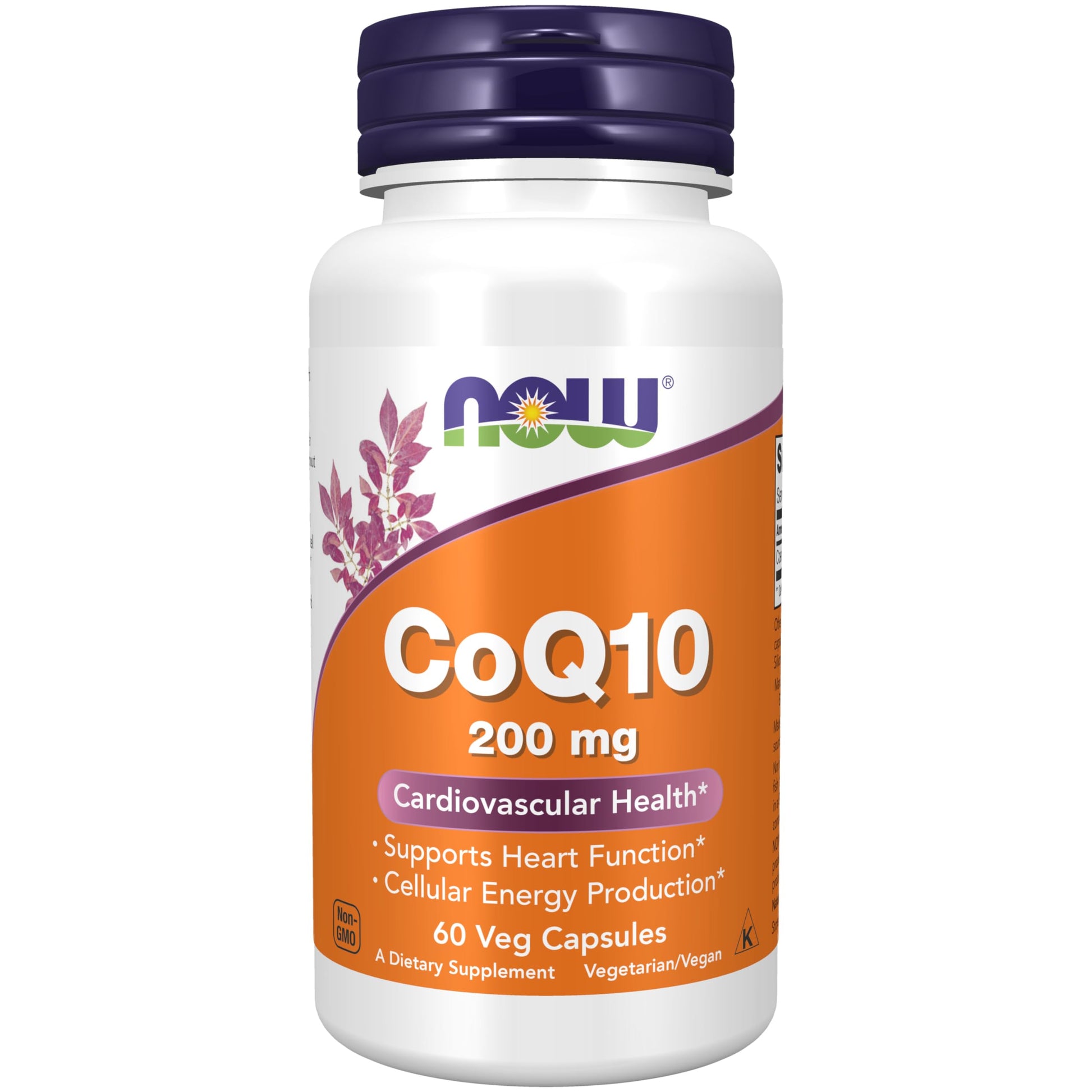 NOW Foods CoQ10 200 mg Capsule, 60 Veg Capsules