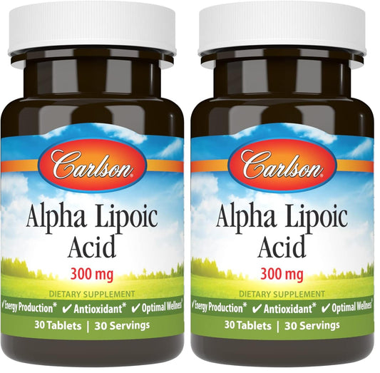 Carlson Alpha Lipoic Acid 300 mg Tablets, 60 Tablets