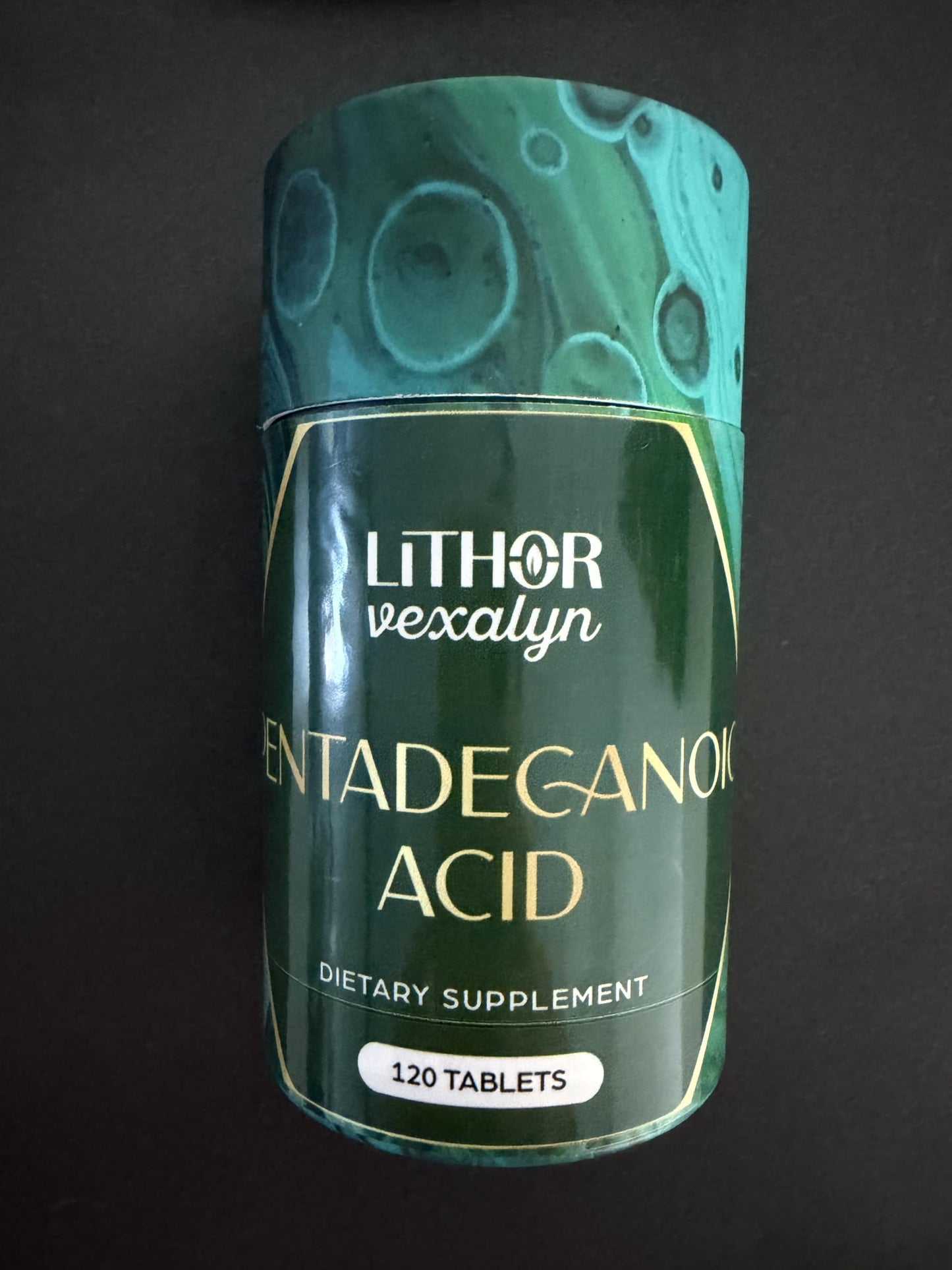 Lithorvexalyn Pentadecanoic Acid (C15:0), 800 mg Per Tablet, Liposomal Formula, 120 Tablets
