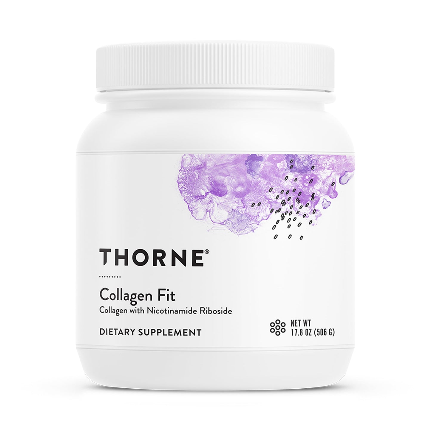 THORNE Collagen Fit, Grass-Fed Collagen Peptides with NR Powder 17.8 oz