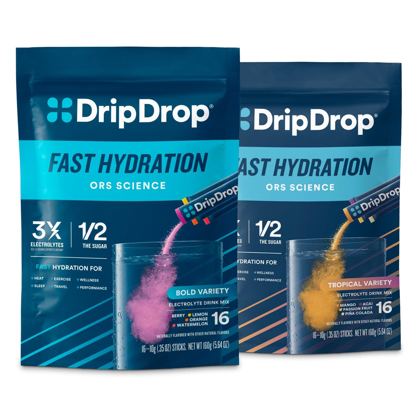 DripDrop Hydration Electrolyte Powder Packets 32 Count