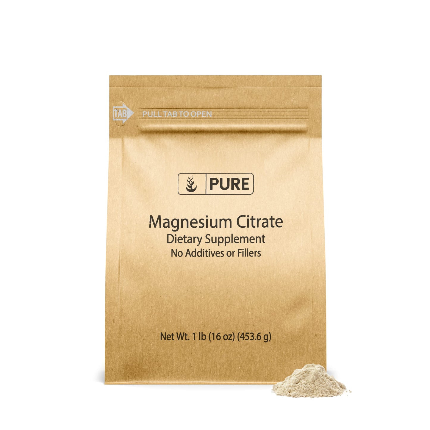 PURE ORIGINAL INGREDIENTS Magnesium Citrate Powder, 16 oz