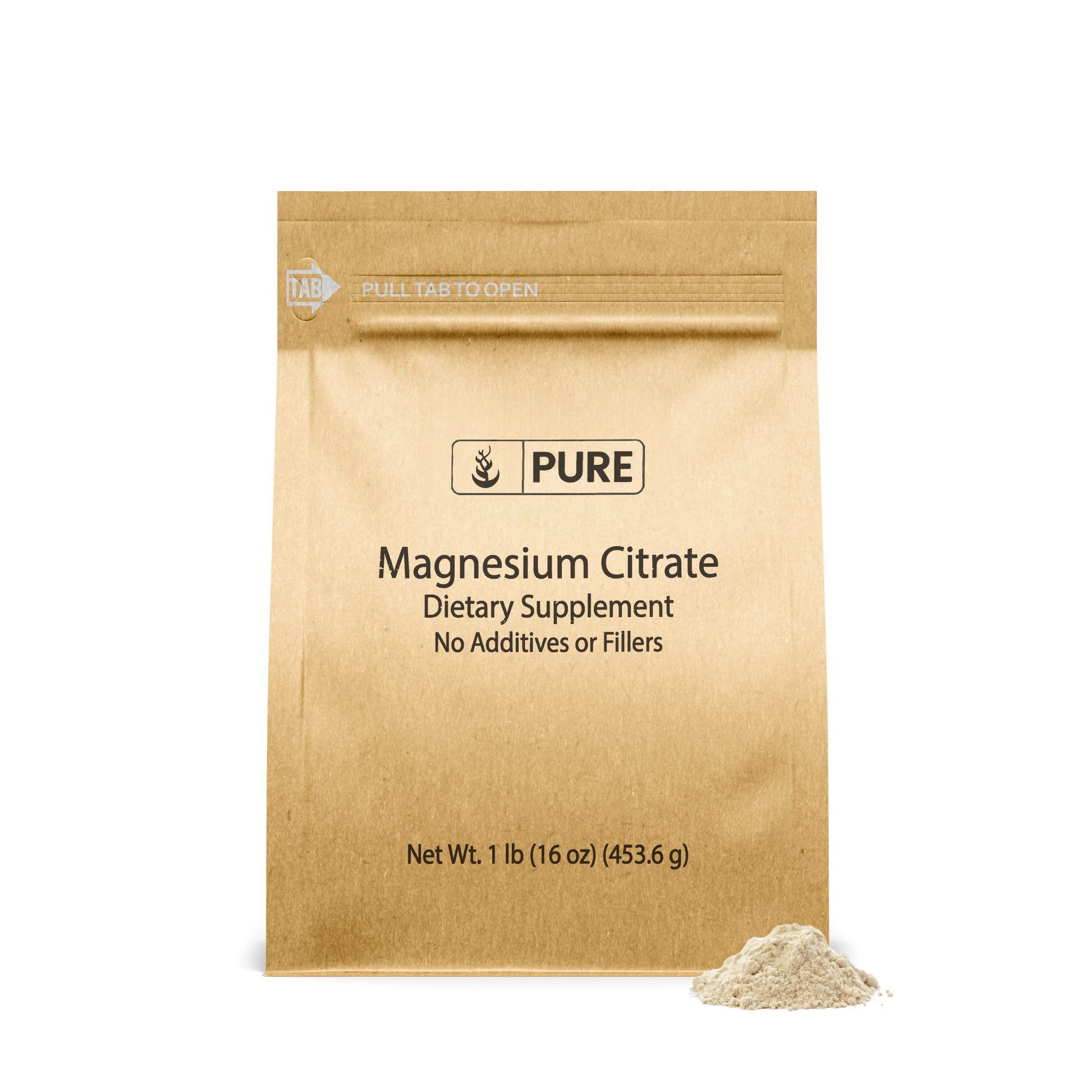 PURE ORIGINAL INGREDIENTS Magnesium Citrate Powder, 16 oz