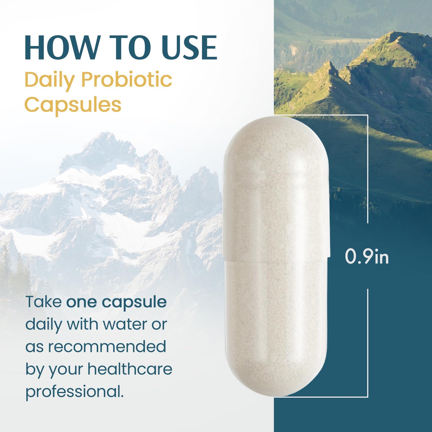 Vykee Nutrition Daily Probiotic Capsules, 60 Capsules