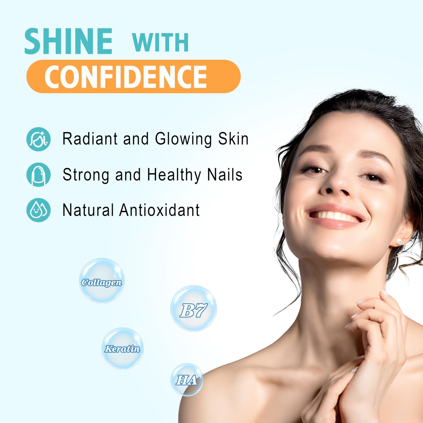 Vazatisi Biotin with Collagen Gummies 60 Count