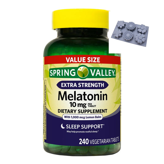 Generic Melatonin Tablets 10 mg Extra Strength, 240 Tablets
