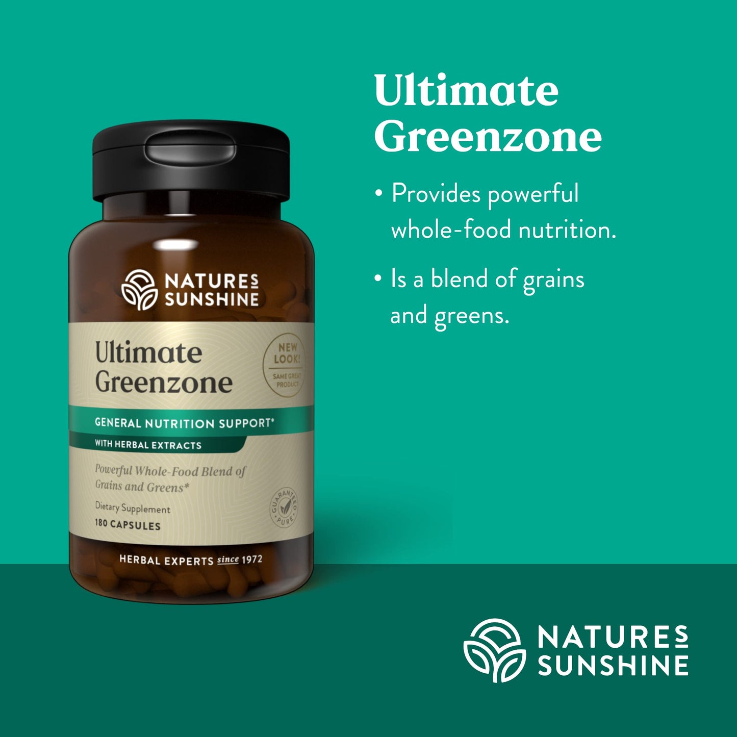 Nature's Sunshine Ultimate Greenzone Capsules 180 Count