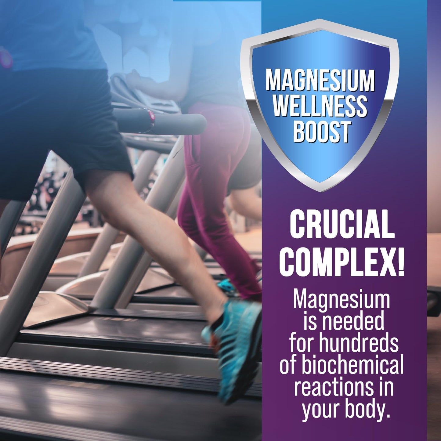 Health Nutrition Naturals Magnesium Complex 500mg per Serving Capsules, 120 Count