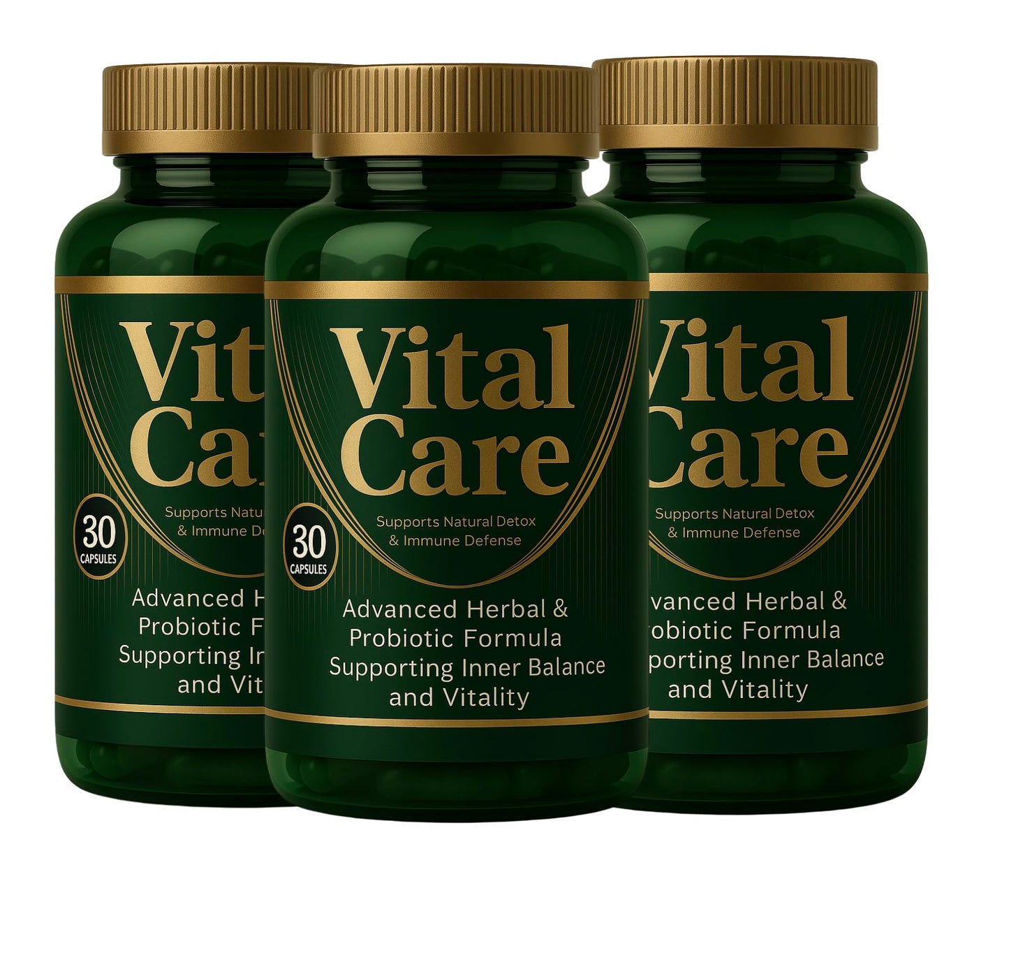 Vitacare Vital Care Advanced Herbal & Probiotic Supplement Capsules 30