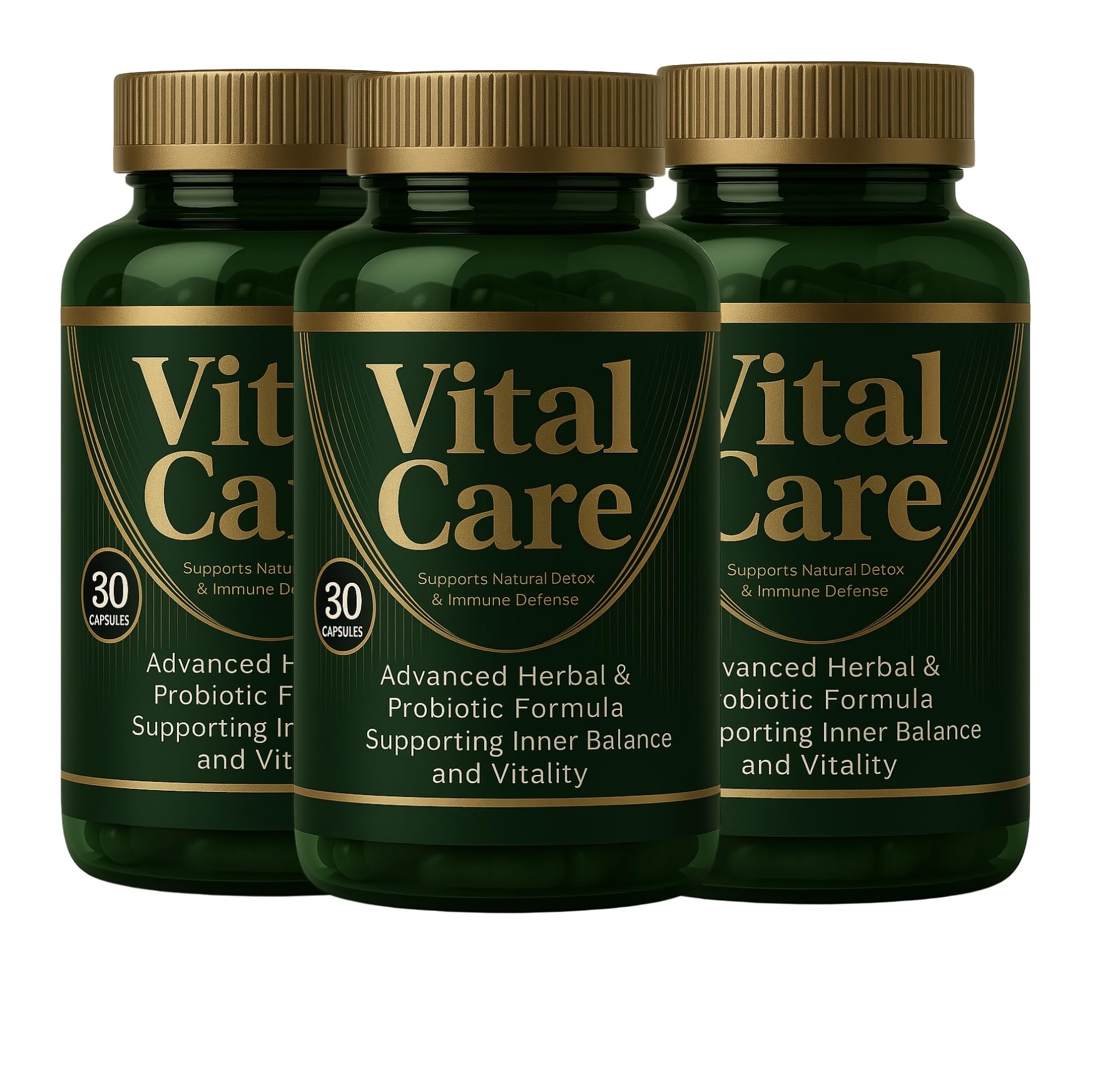 Vitacare Vital Care Advanced Herbal & Probiotic Supplement Capsules 30