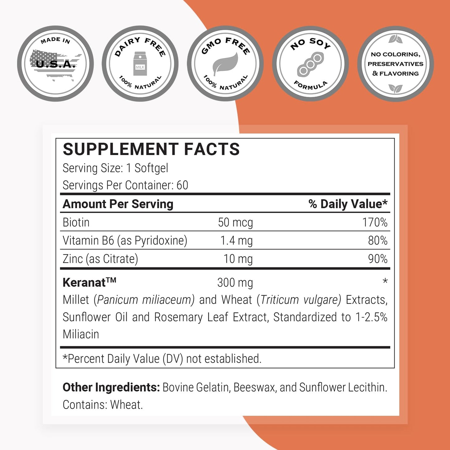 Supersmart Keranat Softgels 60 Count