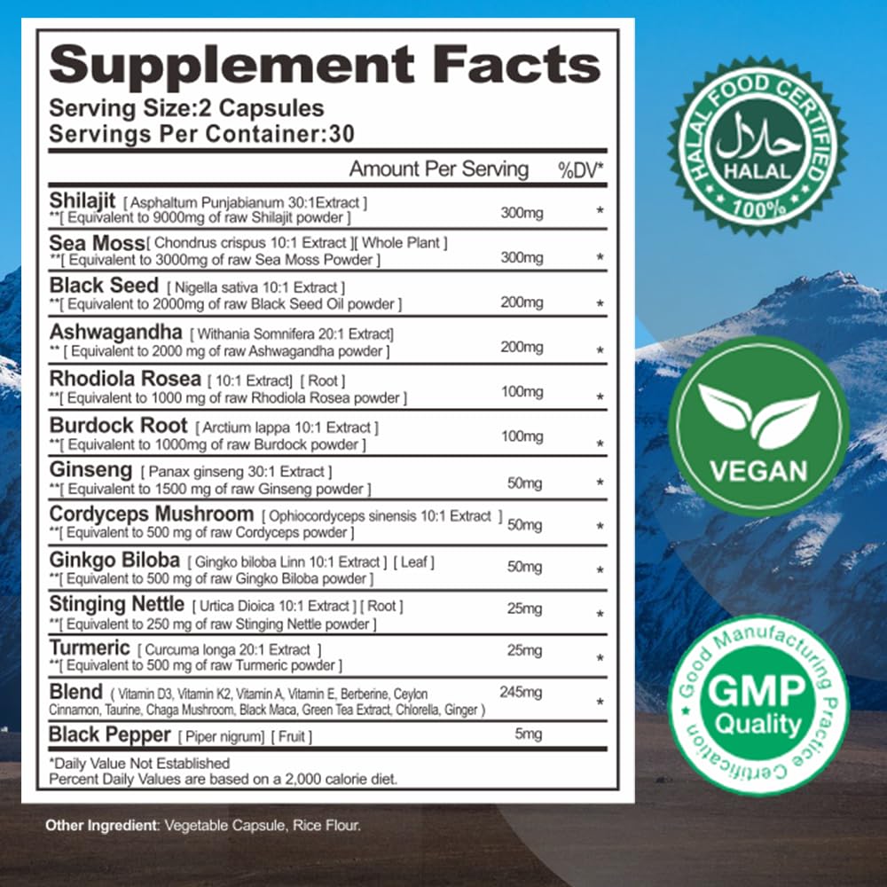 Nour Nutri Health Vitality and Wellness Support Ultra 24 in 1 Supplements Blend Capsule 1