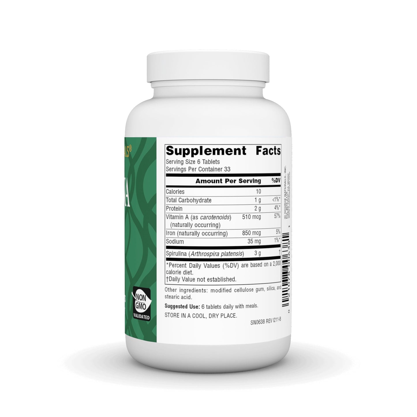 Source Naturals Spirulina Tablet 200 Tablets