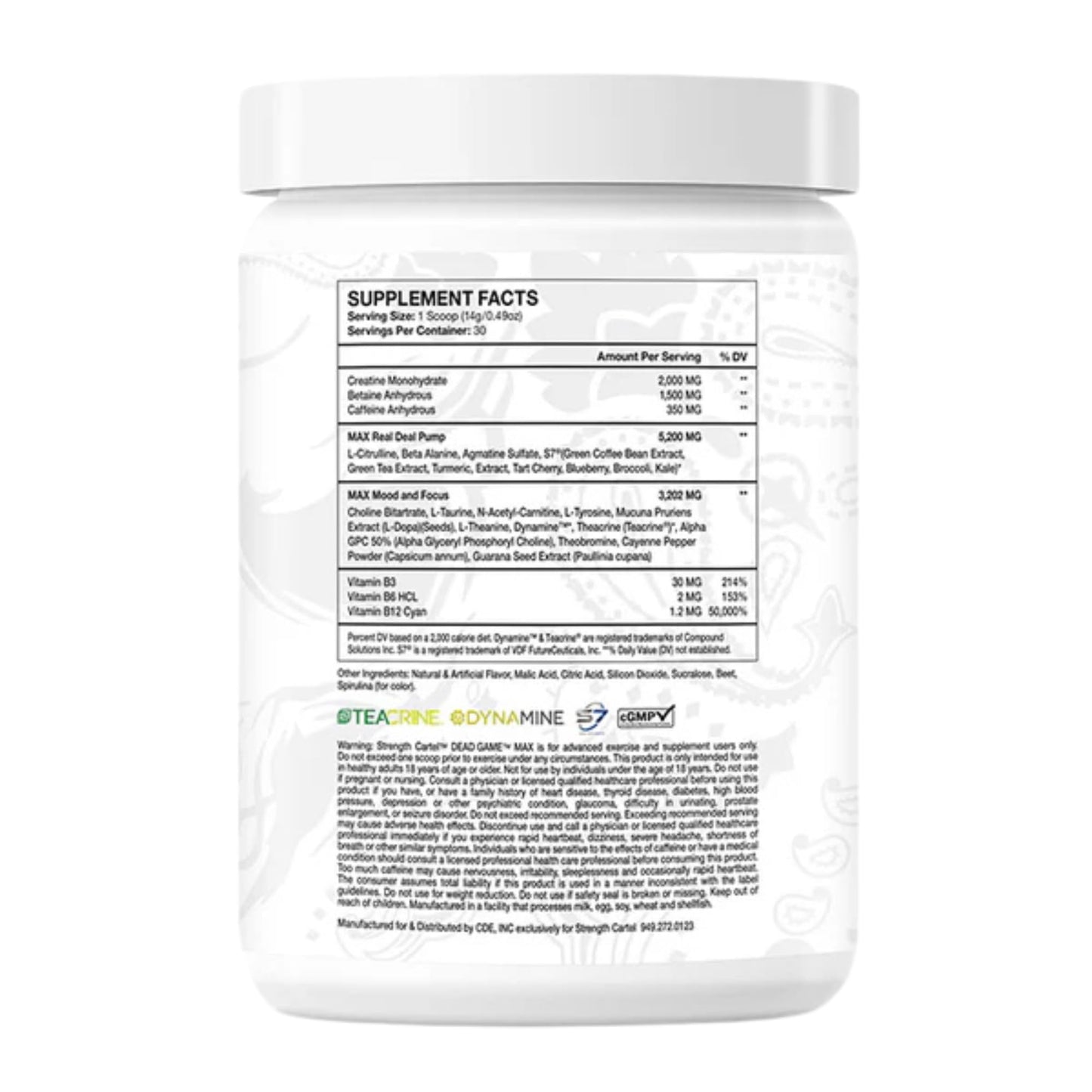 STRENGTH CARTEL Deadgame v2.0 - Island Punch Powder 14.8151 Ounces