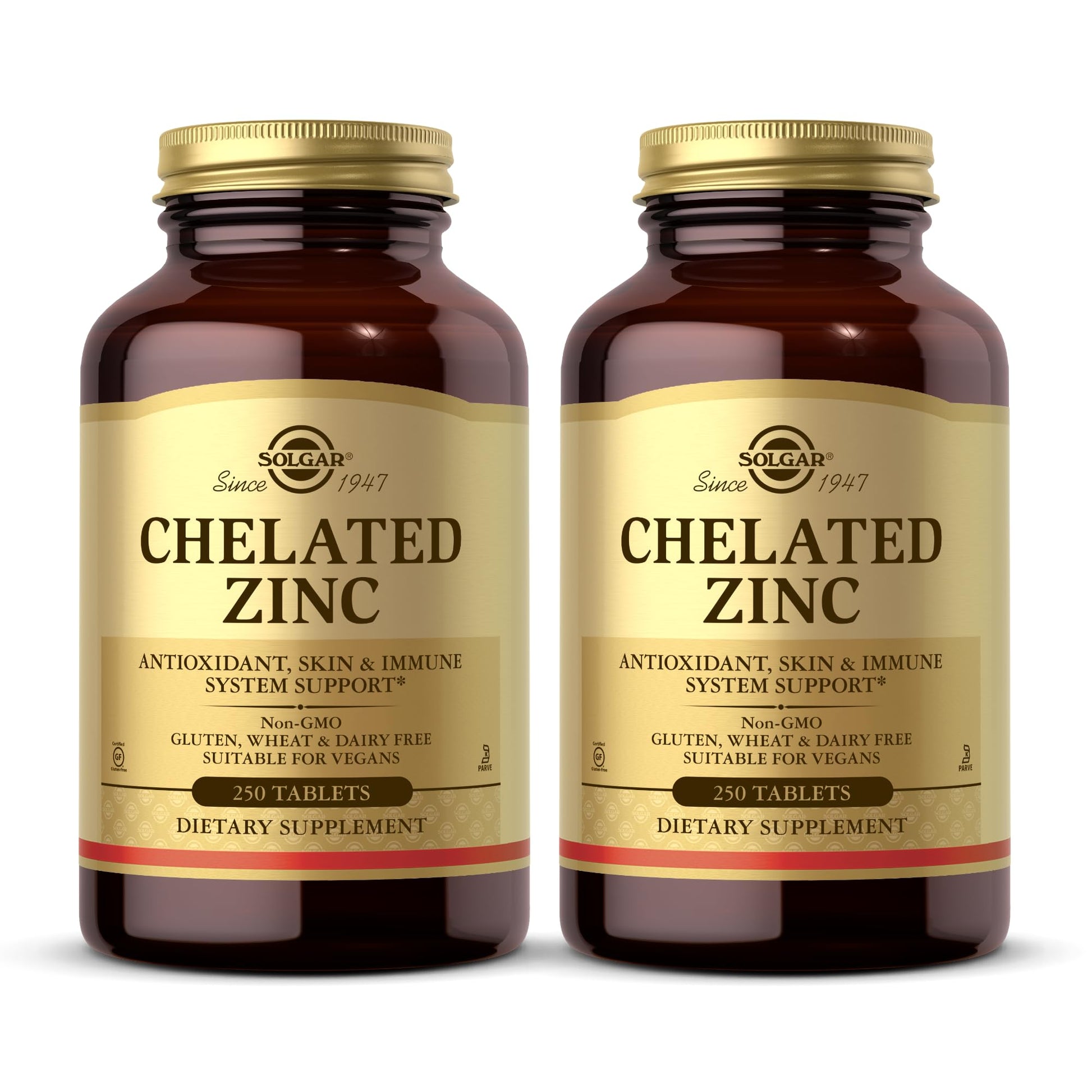 Solgar Chelated Zinc Tablets, 500 Total Servings