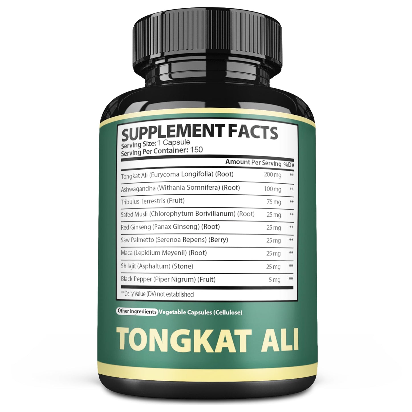 Satoomi 9in1 Tongkat Ali Root Extract 200:1 - Ashwagandha, Tribulus Terrestris, 150 Capsules