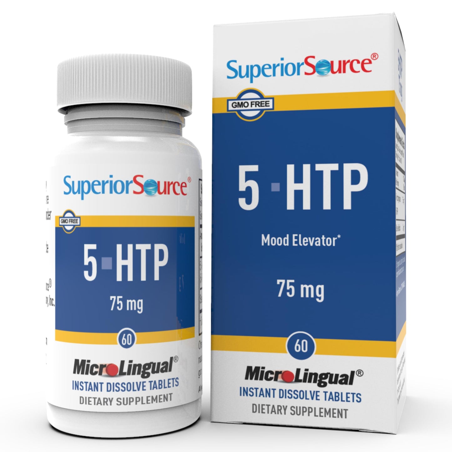 Superior Source 5-HTP 75 mg Instant Dissolve Tablets, 60 Count