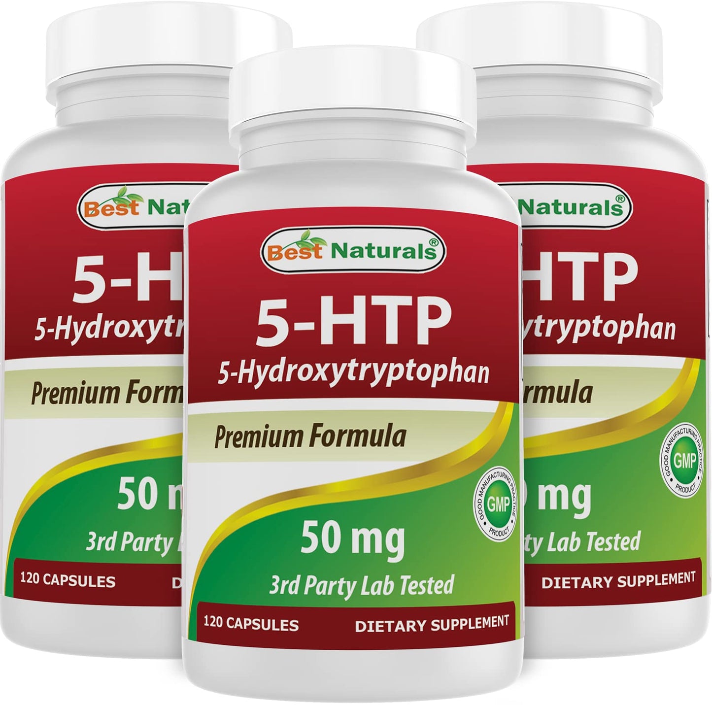 Best Naturals 5-HTP 50 mg Capsules 360 Count
