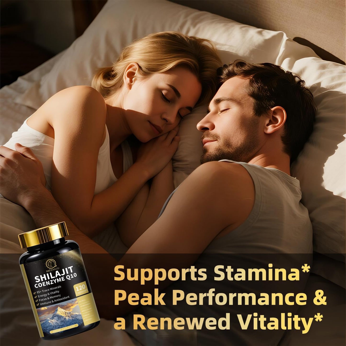 BBEEAAUU Shilajit for Men with Sea Moss & Ashwagandha, 12 in 1 Himalayan Shilajit Supplements Capsules, 120 Capsules