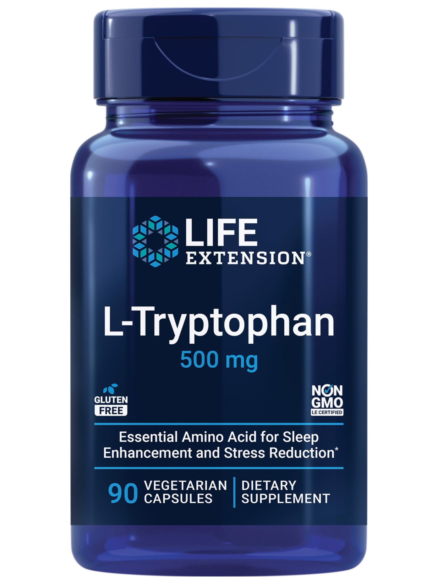 Life Extension L-Tryptophan 500 mg Capsule, 90 Capsules
