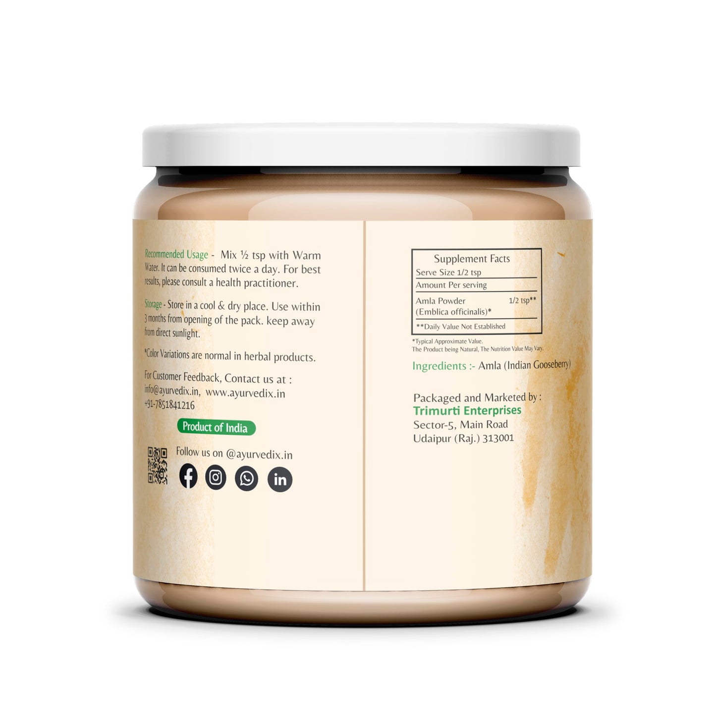 Ayurvedix Amla Powder Powder 1