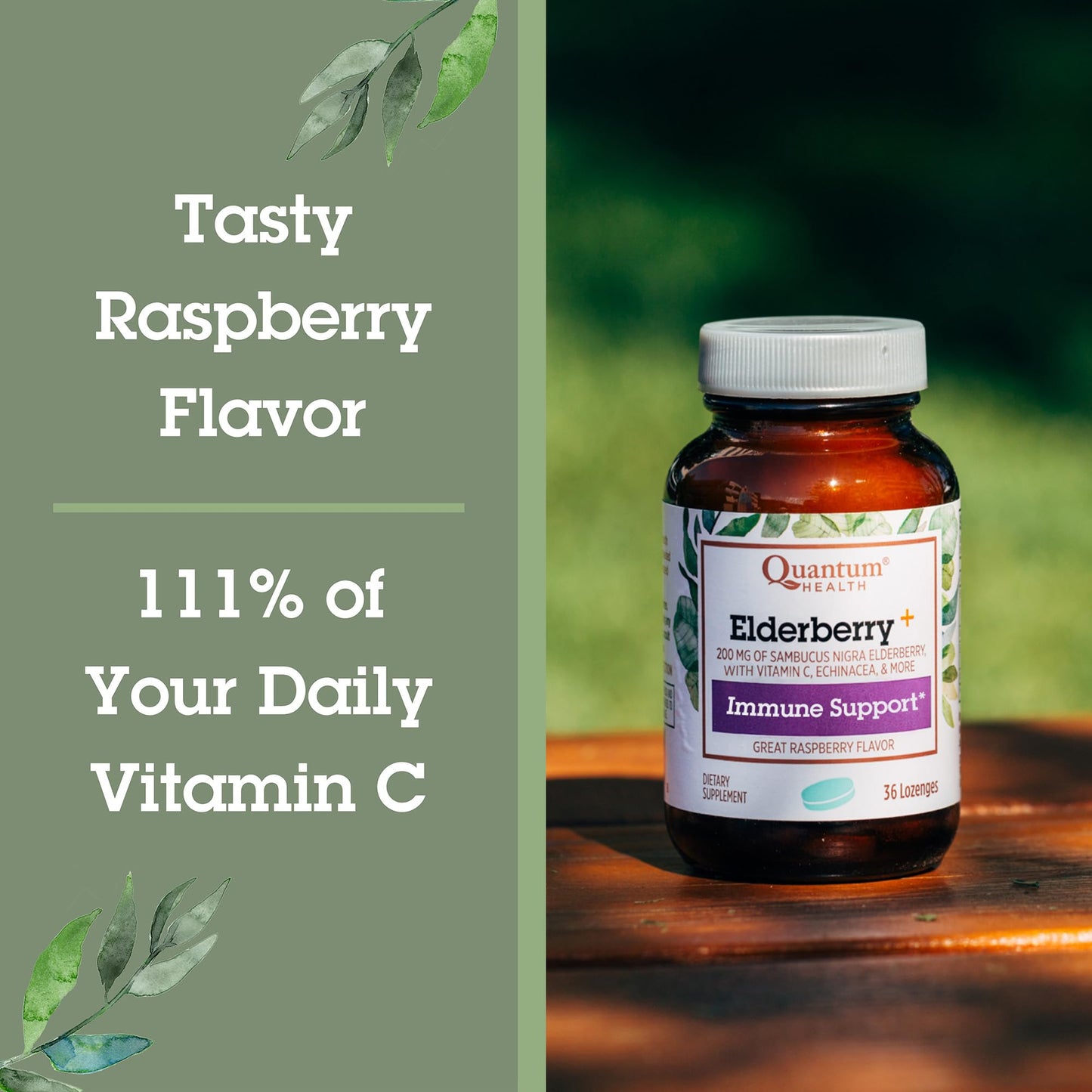 Quantum Elderberry+ Lozenges 36 Count