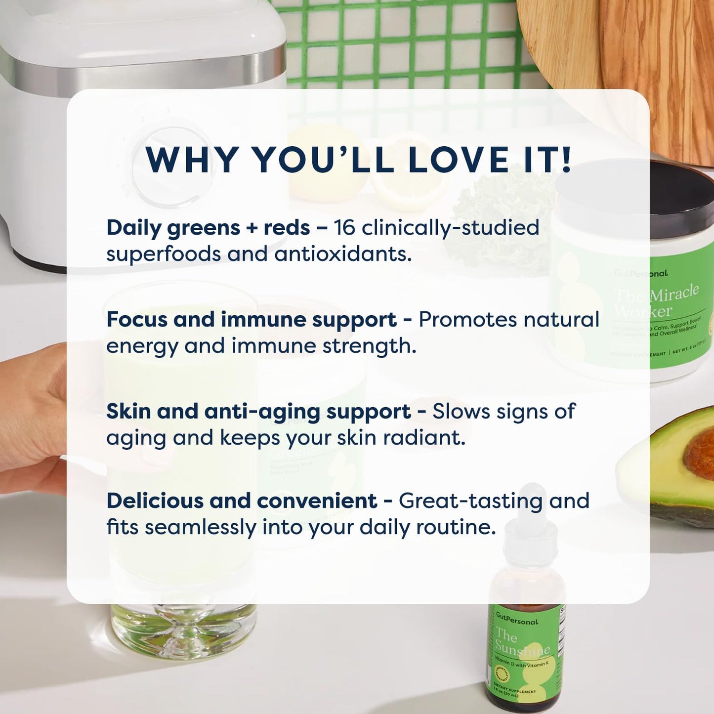 GutPersonal Gut Greens + Reds Powder 8 oz