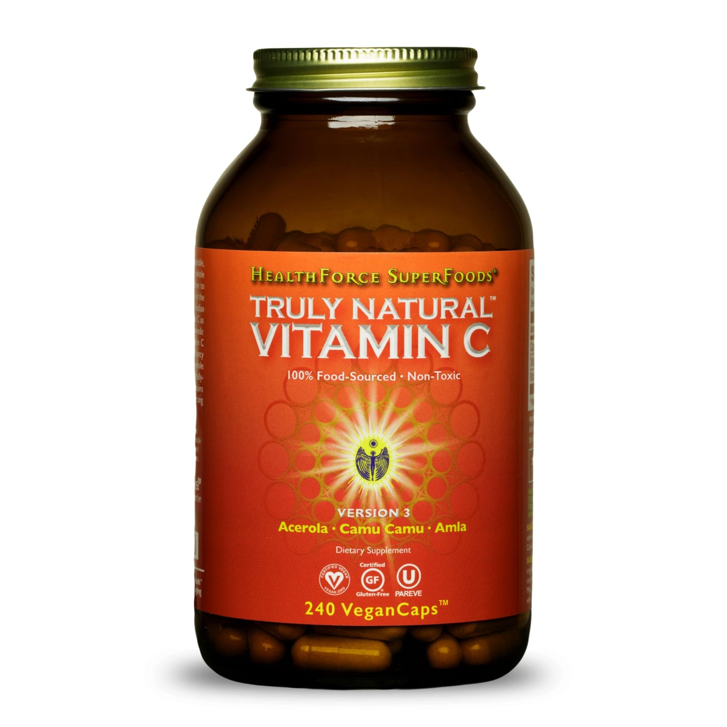 HEALTHFORCE SUPERFOODS Truly Natural Vitamin C Capsules 240 Capsules