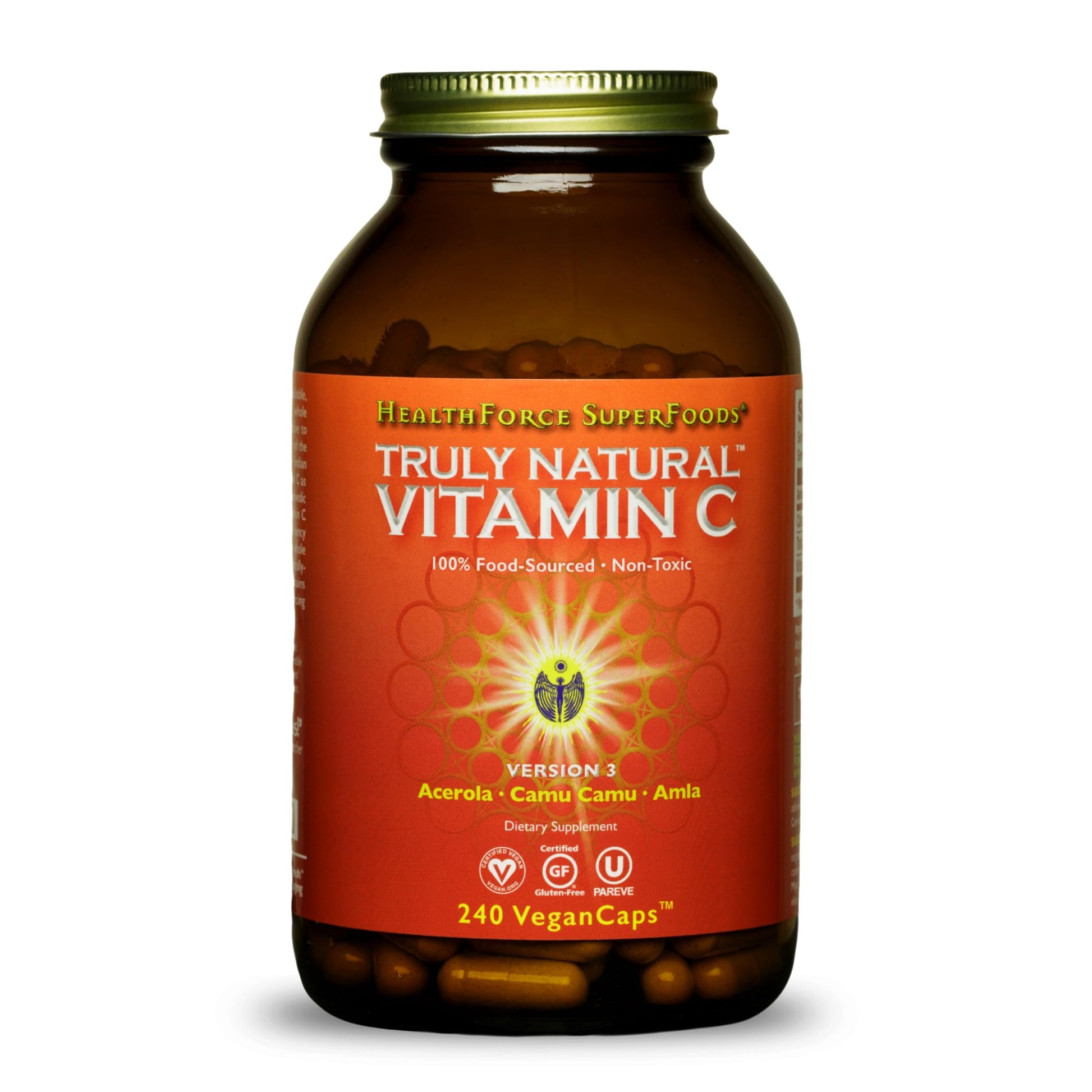 HEALTHFORCE SUPERFOODS Truly Natural Vitamin C Capsules 240 Capsules