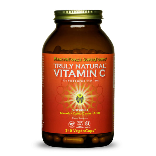 HEALTHFORCE SUPERFOODS Truly Natural Vitamin C Capsules 240 Capsules