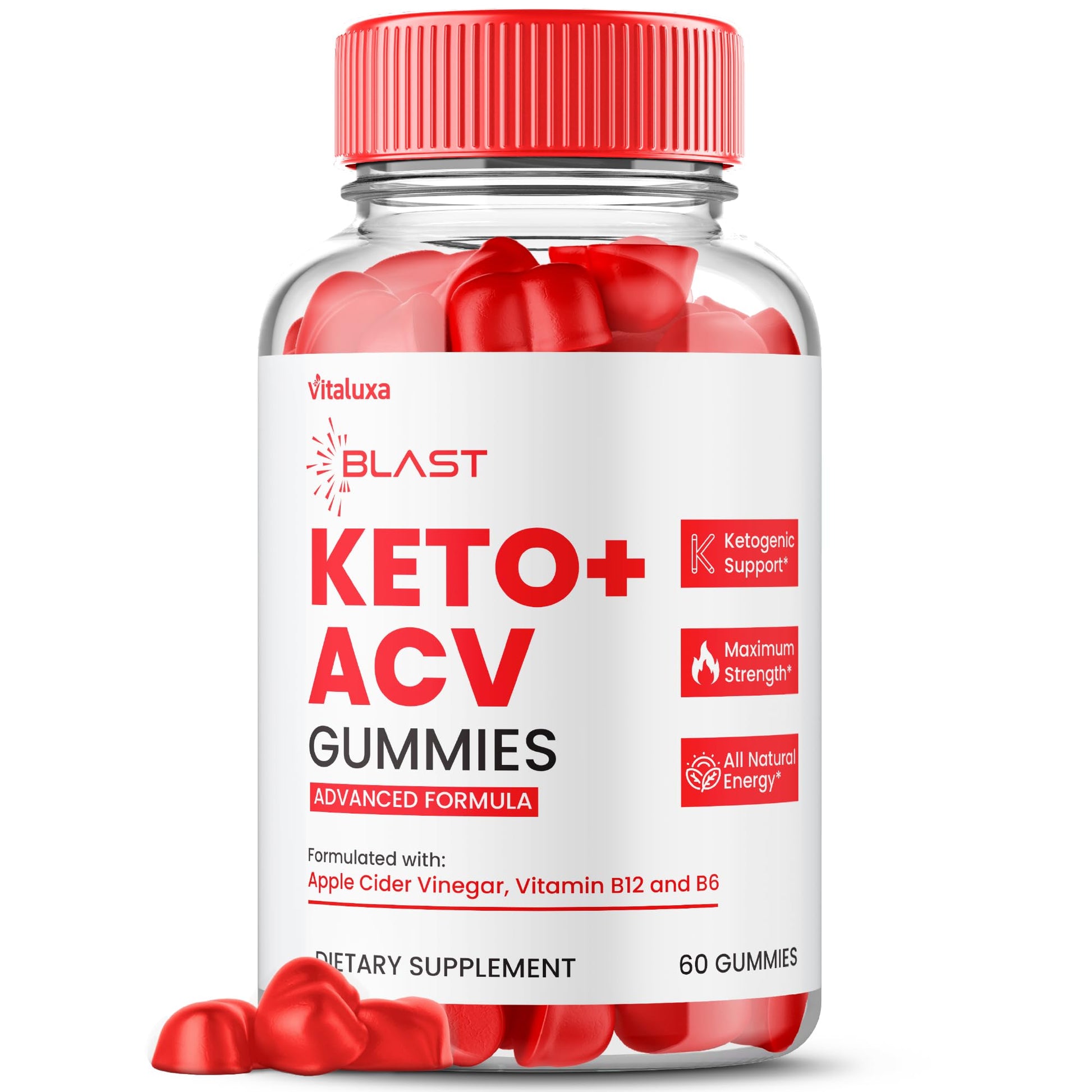 Vitaluxa Blast Keto ACV Gummies 60 Count
