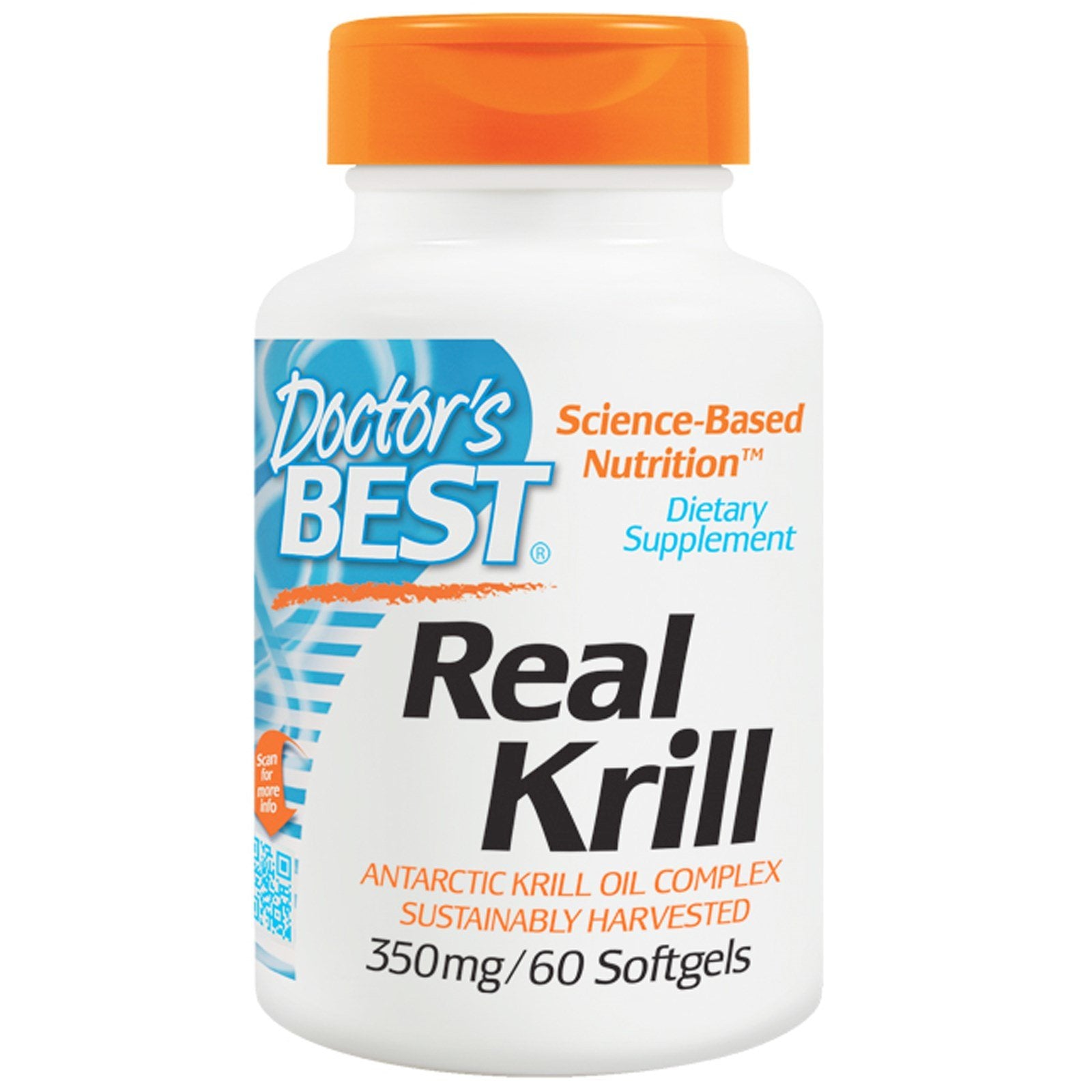 Doctor's Best Real Krill 350 mg Softgel Capsules 60