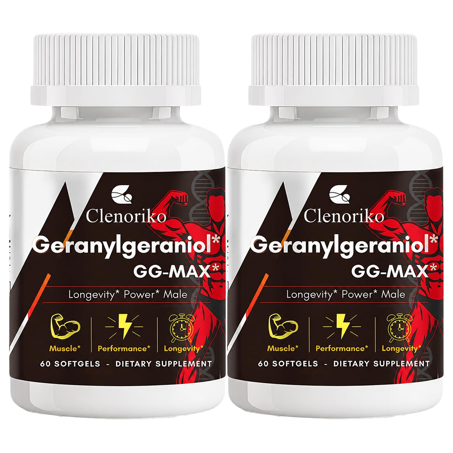 Clenoriko GG-Max Geranylgeraniol GG Supplement 300mg for Men Softgel, 120 Count