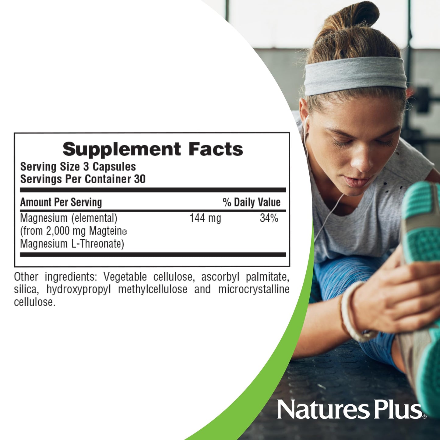 NaturesPlus KalmAssure Magtein Capsule 90 Count