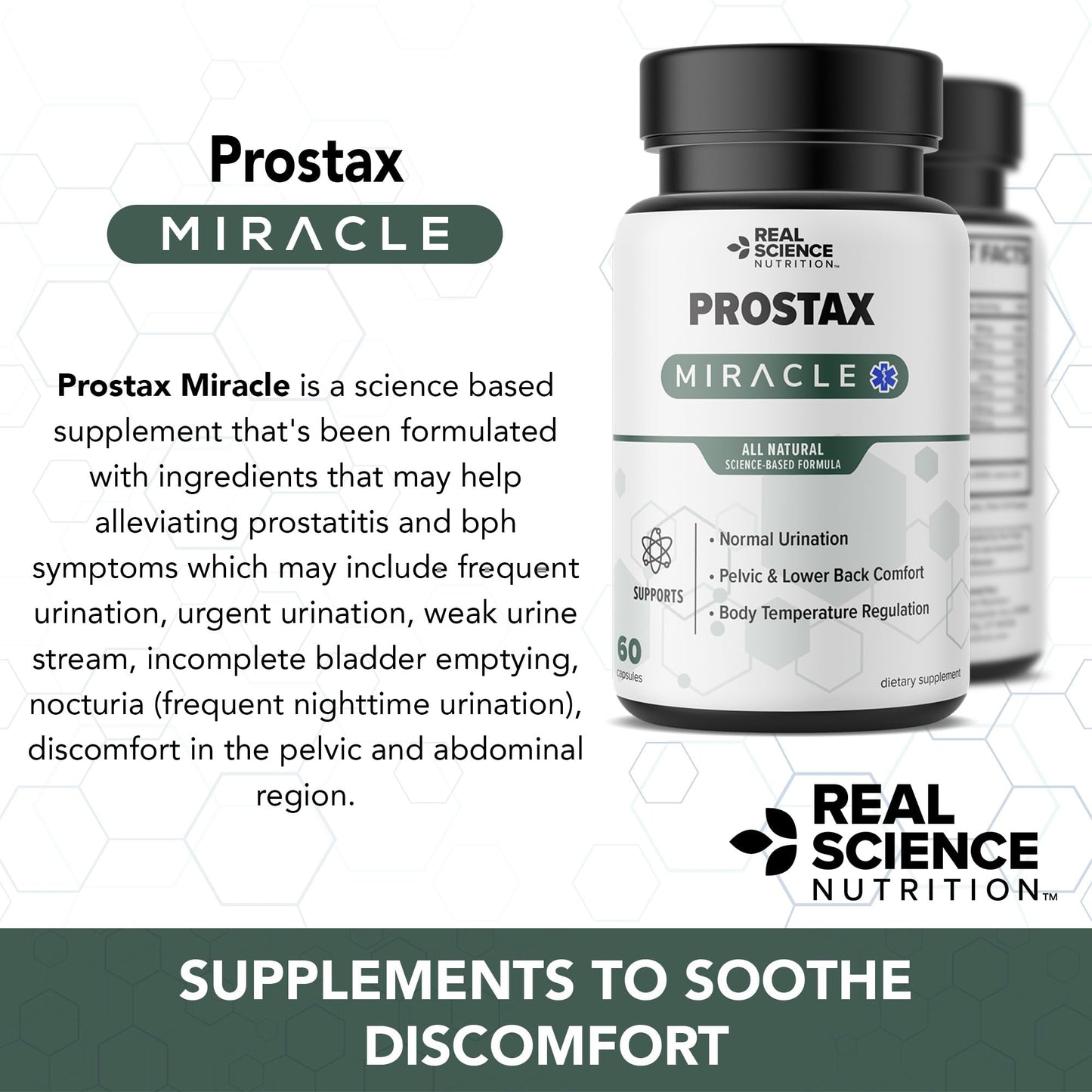 Real Science Nutrition Prostax Miracle Capsule, 60 Count