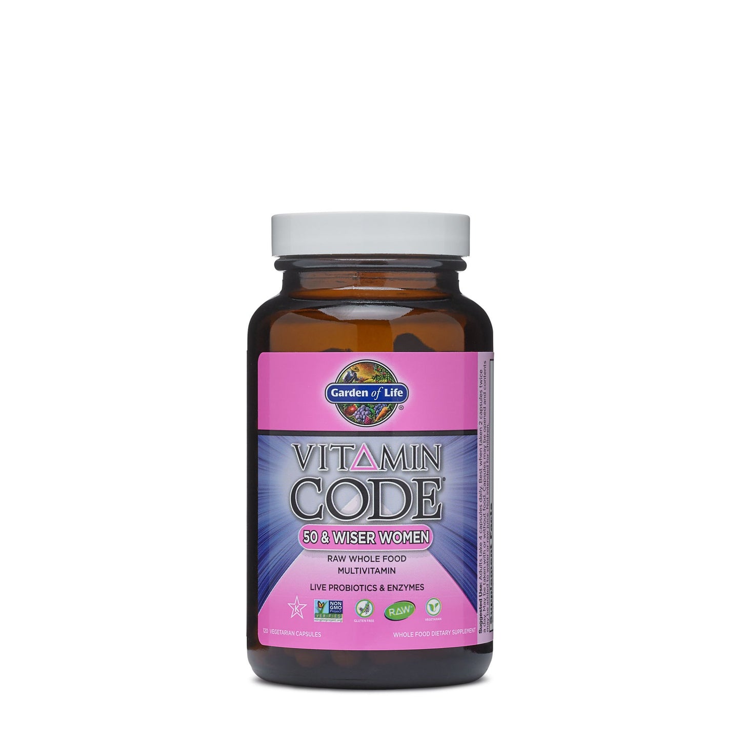 Garden of Life Vitamin Code 50 & Wiser Women Formula 120 Capsules