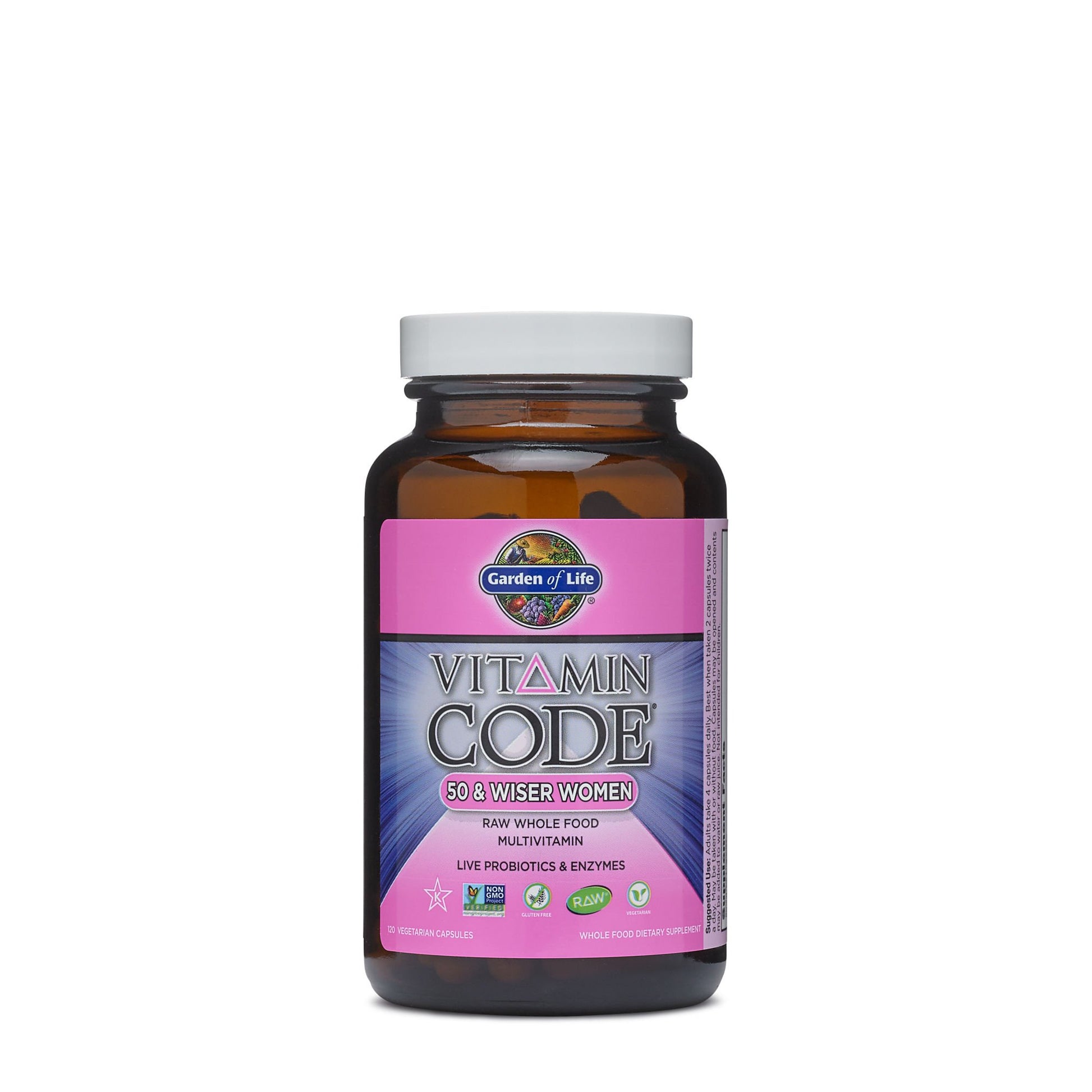 Garden of Life Vitamin Code 50 & Wiser Women Formula Capsules 120