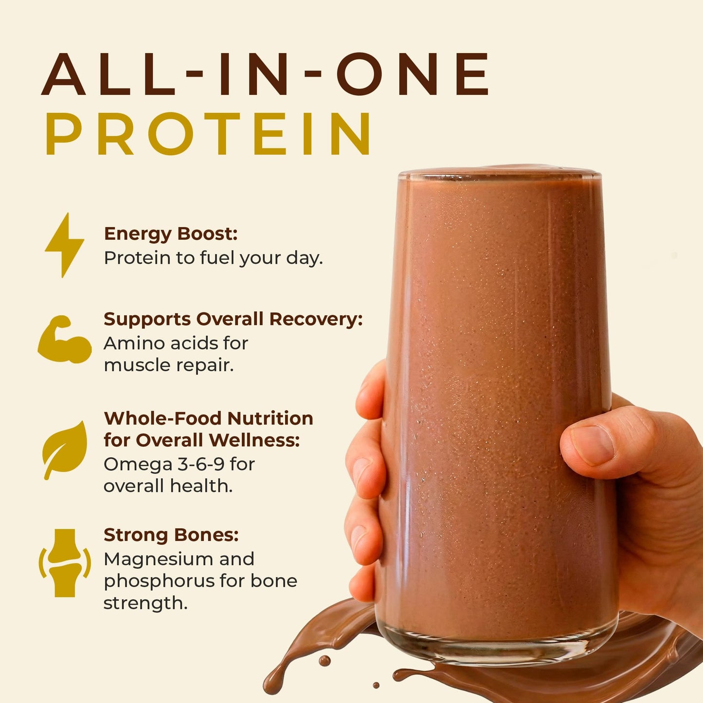 TUPAXA USDA Organic Hemp Protein Powder Chocolate, 26 oz