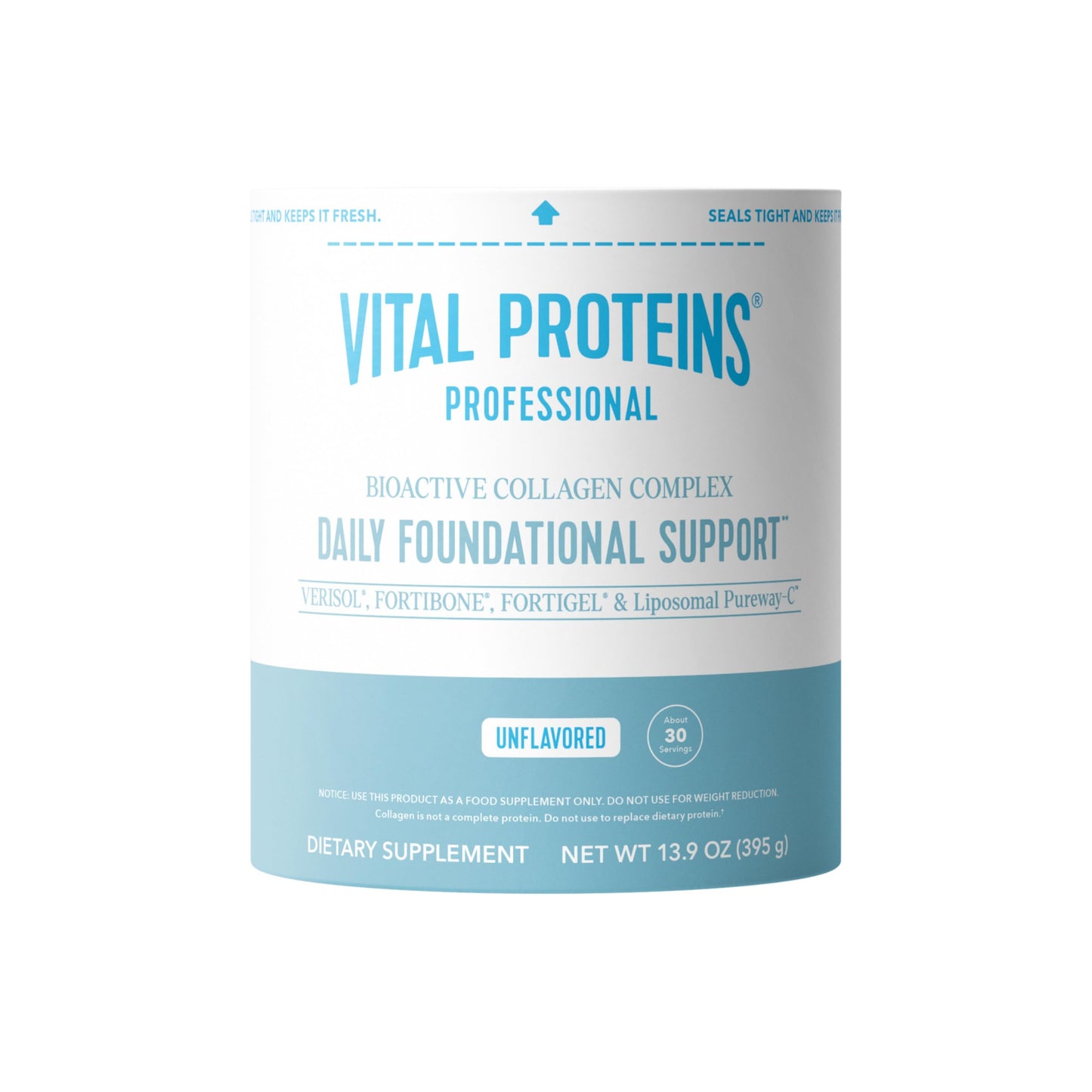 Vital Proteins Professional Daily Foundational Support 12g Bioactive Collagen Peptides Powder 13.9 oz
