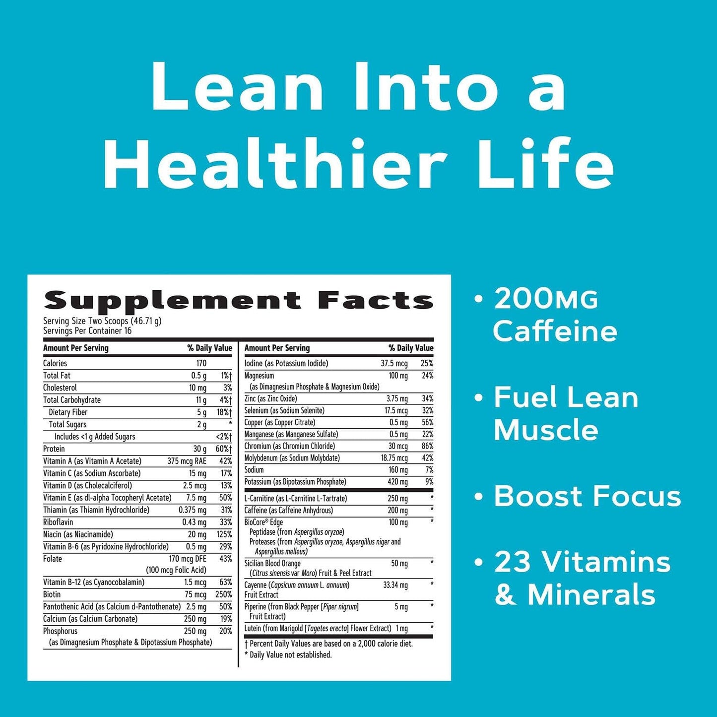 GNC Total Lean Lean Shake Burn Protein Powder Strawberry 26.36