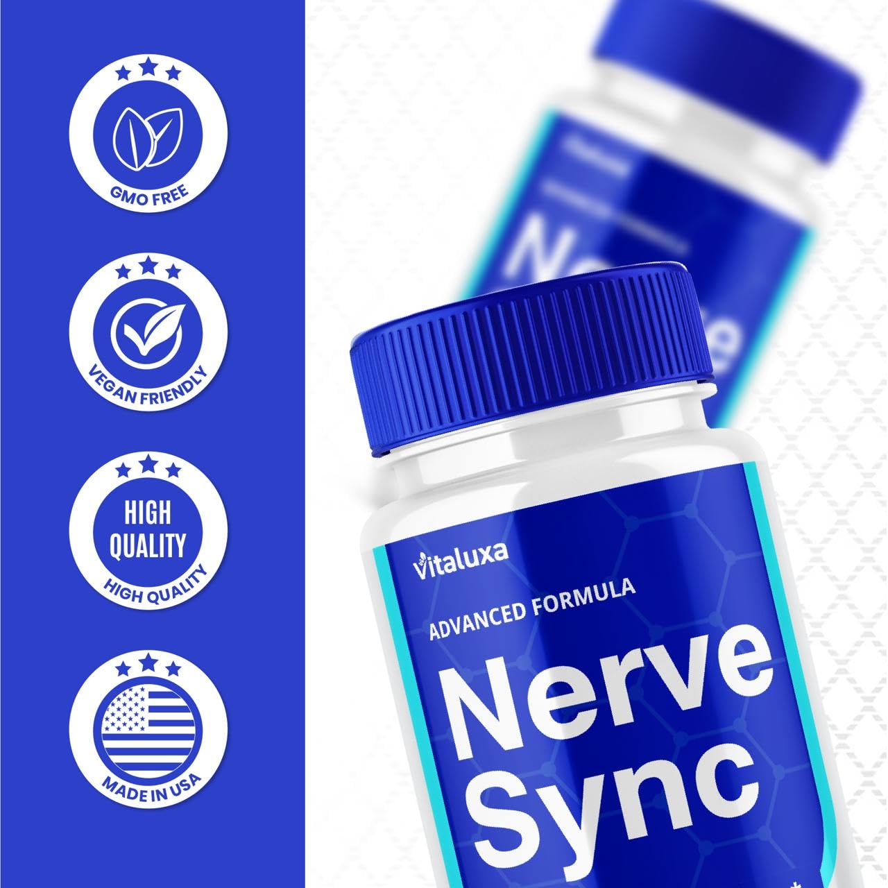 Vitaluxa Nerve Sync Capsules, 180 Capsules