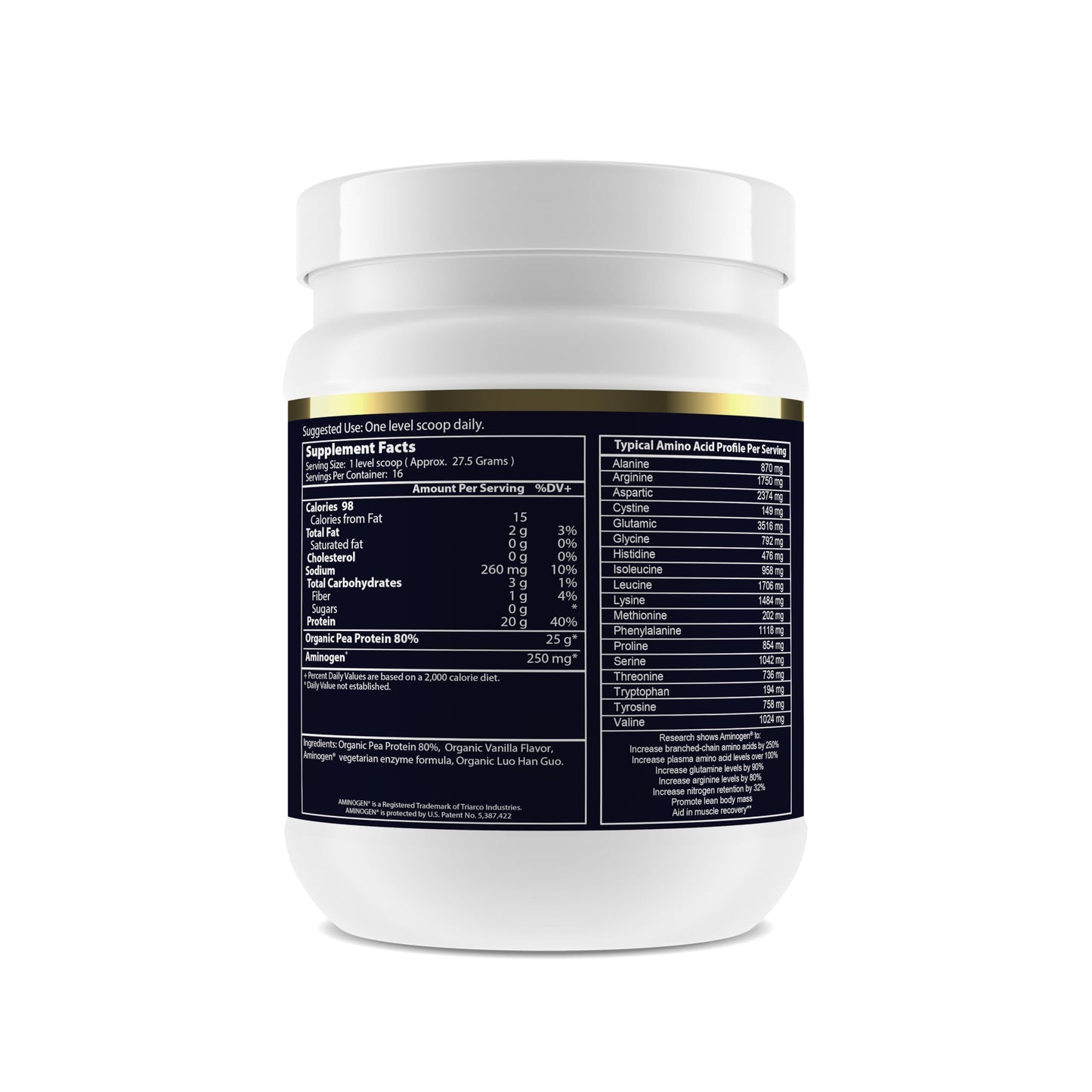 Paradise Herbs Pea Protein Powder 15.87 oz