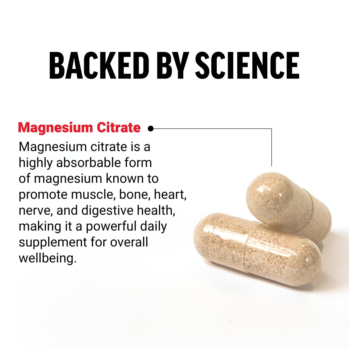 Force Factor Magnesium Citrate Capsule, 180 Count