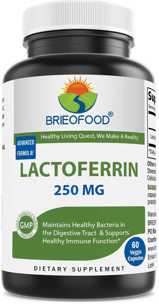 Brieofood Lactoferrin 250 mg Capsule, 60 Veggie Capsules