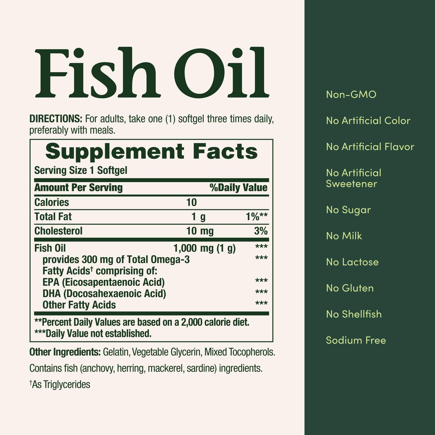 Nature's Bounty Fish Oil Softgels 145 Count