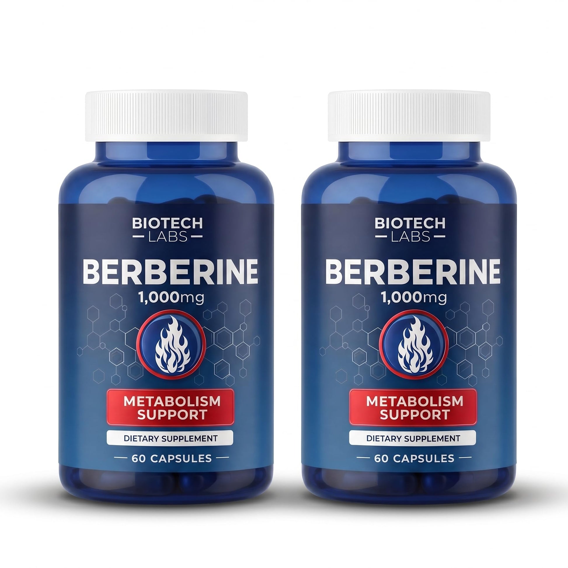 Biotech Labs Berberine HCL 1000 mg with Bitter Melon and Banaba Leaf Capsules, 120 Count