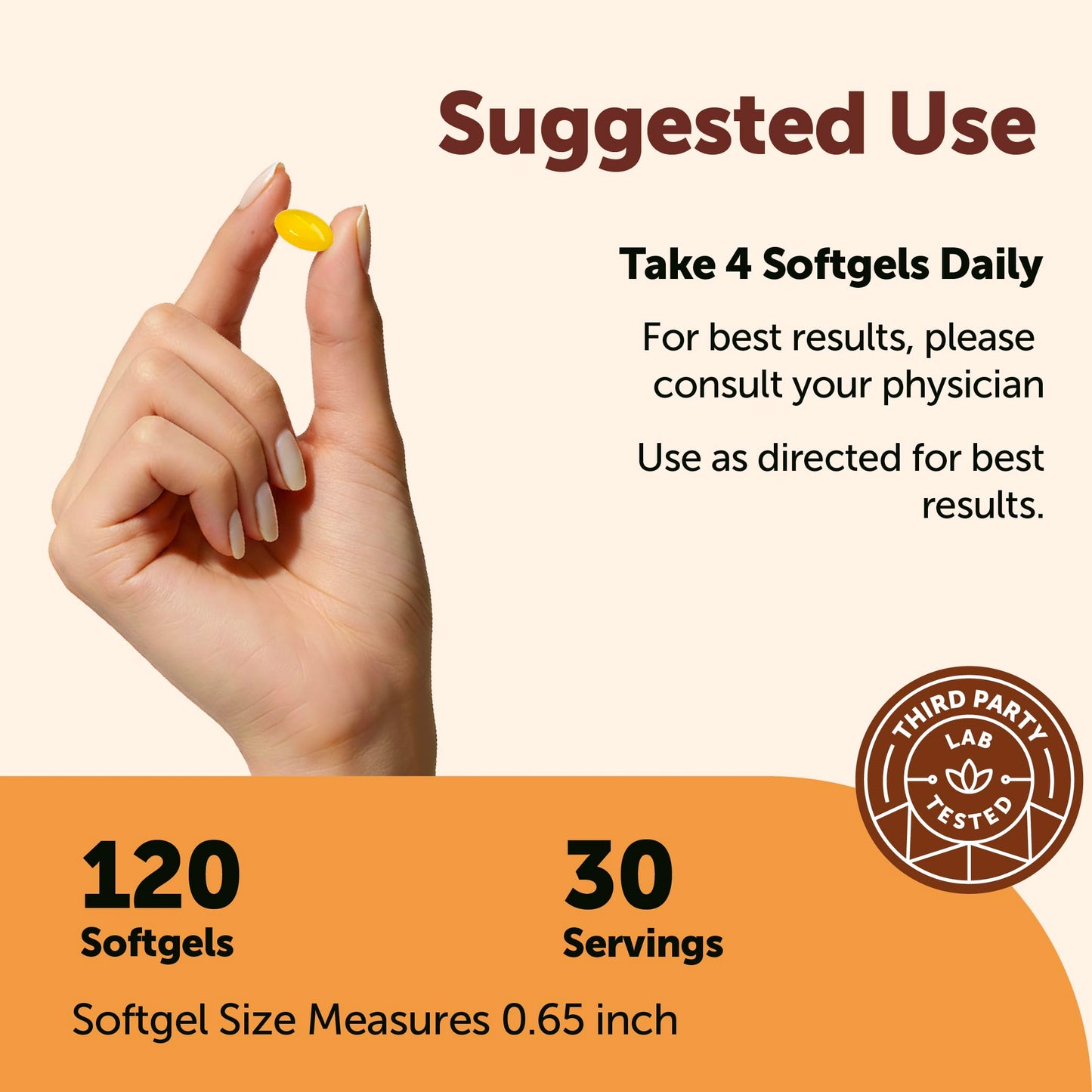 Micro Ingredients Berberine 1000mg with MCT Oil Softgels, 120 Count