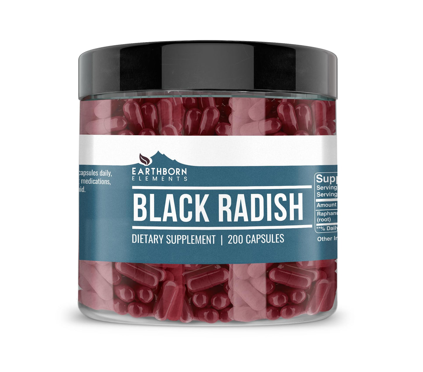 Earthborn Elements Black Radish Extract Capsule, 200 Count