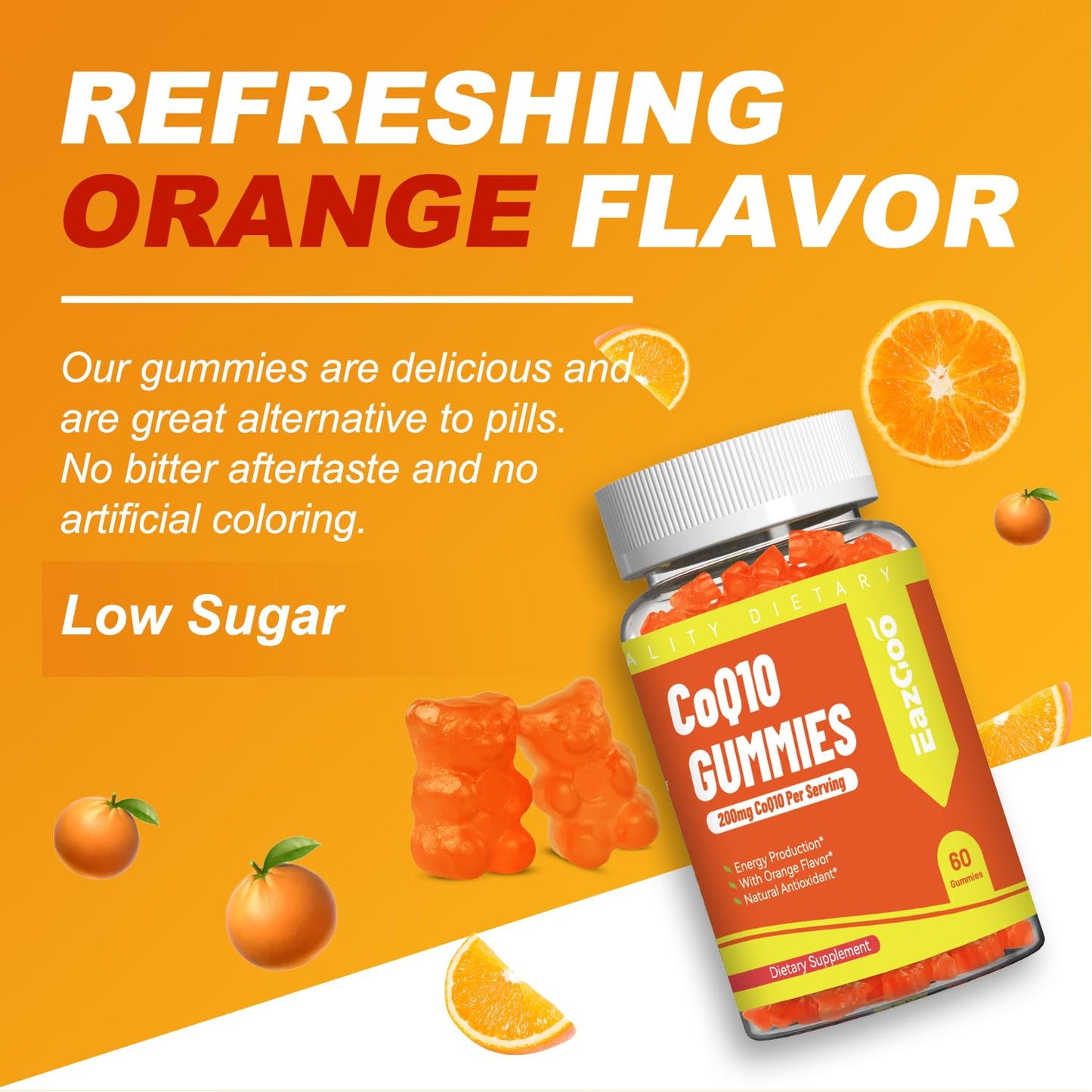 EAZGOO CoQ10 Gummies 200mg, 120 Count